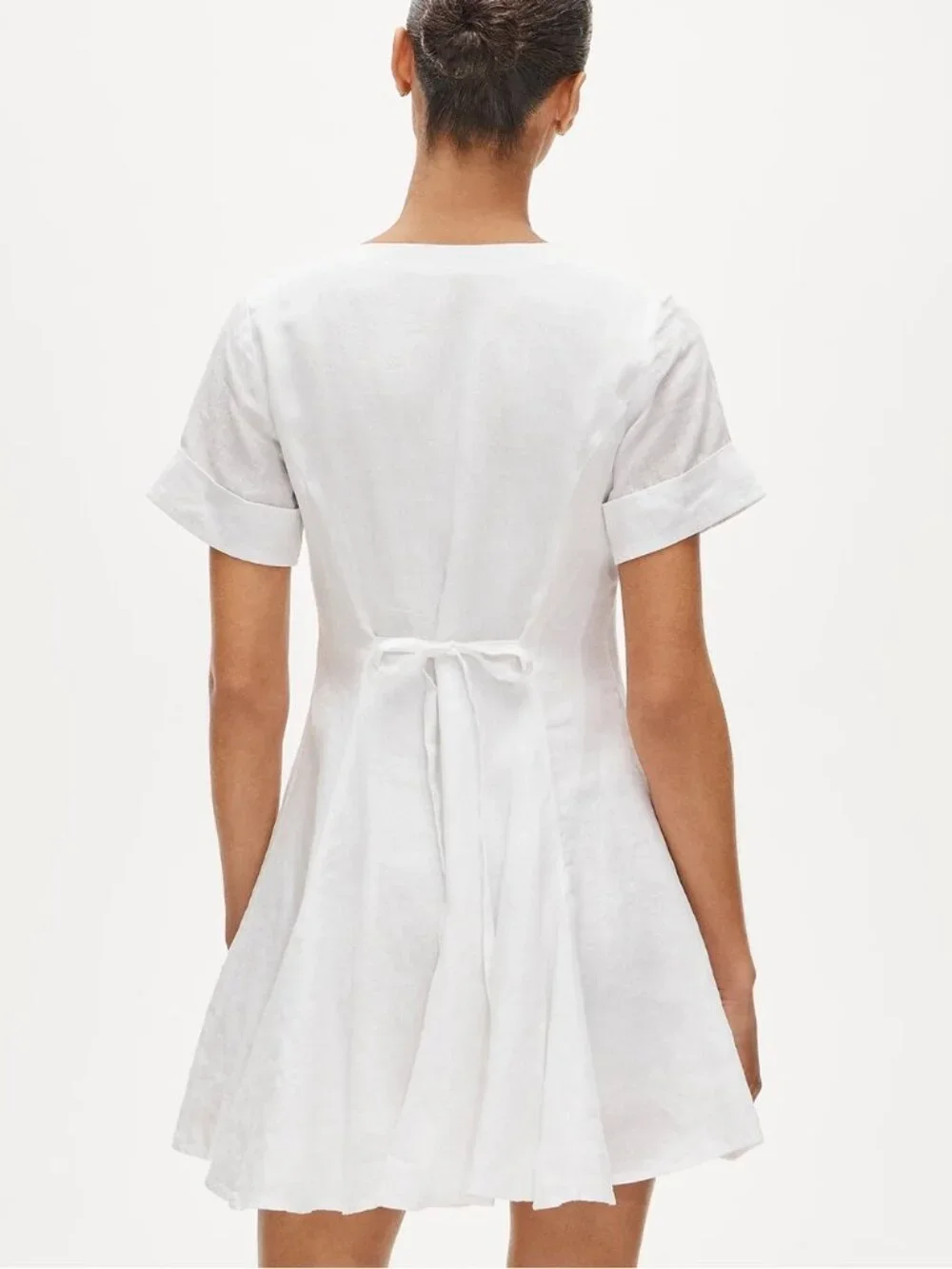 J. Crew White Linen Mini Dress